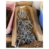 Metal Chains And Carabiner Hooks