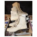 White Ice Skates Size 4 And 8
