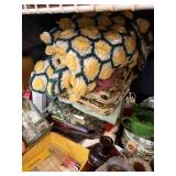 Fabric And Crocheted Blanket