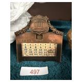 Harding Memorial Marion Ohio Calendar Metal