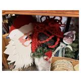 Christmas Decorations Wooden Santa Snowman Sticks
