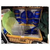 Picnic Basket In Wicker Basket