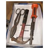 Hammer Metal Snips Remington Powder Actuated Tool