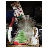 Christmas Goblets Figurines Decor Trinkets Wood
