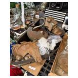 Metal Planters Sleigh Horse Tray