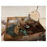 Metal And Wooden Jewelry Necklaces Rings Pendants