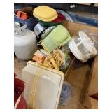 Tupperware Metal Serving Tray And Plastic Serving