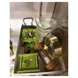 Vintage Metal Toy Iron Dollhouse Clock With