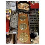 Heavy Metal Jewelry Box Decorative Wooden Ornate