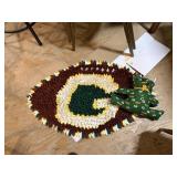 Green Bay Packers Teddy Bear And Rug Or Table