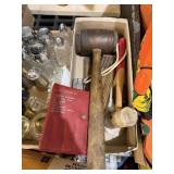 Wooden Mallet With Heavy Metal Weighted Part And