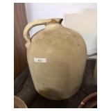 Stoneware Jug With Cracks At Rim As Pictured