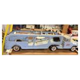 Buddy L Car Carrying Hauler Truck Metal Vintage