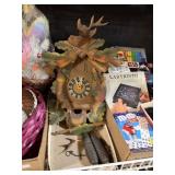 Wooden Deer Hunting Cuckoo Clock One Broken