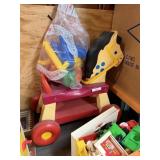 Fisher Price Rolling Horse And Toys