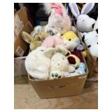 Vintage Easter Decor Stuffed Animals Plushes