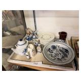 Blue And White Miniature Windmill Teapot Coffee