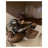 Wooden And Ceramic Duck Decoys