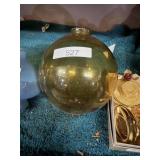 Orange Amber Lightning Rod Ball