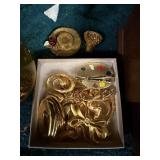 Gold Colored Pins And Brooches Lot