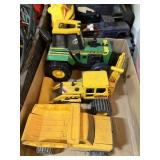 Metal Dump Truck And Plastic Dozer And House Big