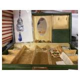 Jewelry Box With Some Pins And Earrings Necklace