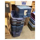 Plastic Totes With Some Lids