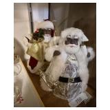 Black Santa Tree Ornaments Tree Toppers