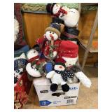Snowman Plushy And Stuffed Animal Decor