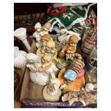 Porcelain Person And Animal Music Boxes