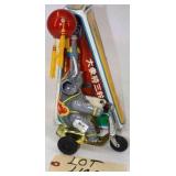 Blik Tin Litho Toy Elephant on Tricycle with Box