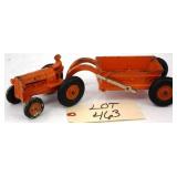 Arcade Cast Iron Tractor with Dump Trailer