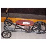 Metal Pedal Tricycle with Red Seat