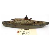 Wolverine Tin Litho Wind Up Boat