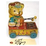Fisher-Price Tiny Teddy Pull Toy Bear Xylophone