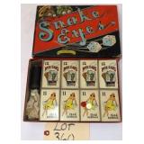 Selchow & Righter Snake Eyes Dice & Card Game
