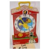 Fisher-Price Music Box Teaching Clock # 998