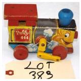 1951 Fisher-Price Puffy 444 Wooden Train Engine
