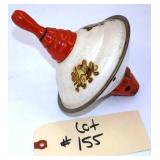 5in. Tin Toy Spinning Top with Decorative Motif