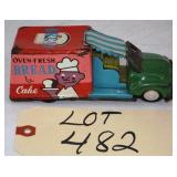 Tin Litho Bread & Cake Delivery Truck Toy