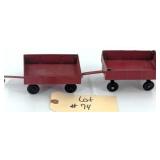 (2) Ertl Pressed Tin Grain Wagons,