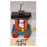 Fisher-Price Huffy Puffy Wooden Train  Pull Toy