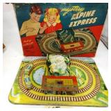 Tin Litho Wind up Mystery Alpine Train Set