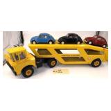 1968 Tonka Car Carrier with 3 Tonka VW Bugs