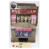 Mini Nevada Reno-Themed Toy Slot Machine Bank