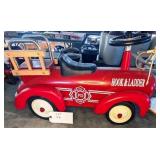 Schylling Vintage Hook & Ladder  Ride On Firetruck