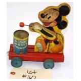 Fisher-Price Mickey Mouse Drummer Pull Toy #476