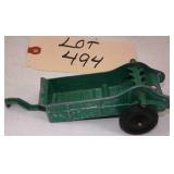 Hubley Kiddie Toy Die Cast Manure Spreader