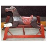 Primitive Wooden Rocking Horse
