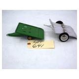 2 Pressed Steel Buddy L & Tonka Small Trailers